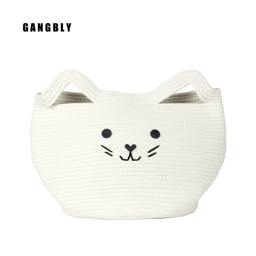 강블리 데일리 코튼 다용도 바구니(고양이)