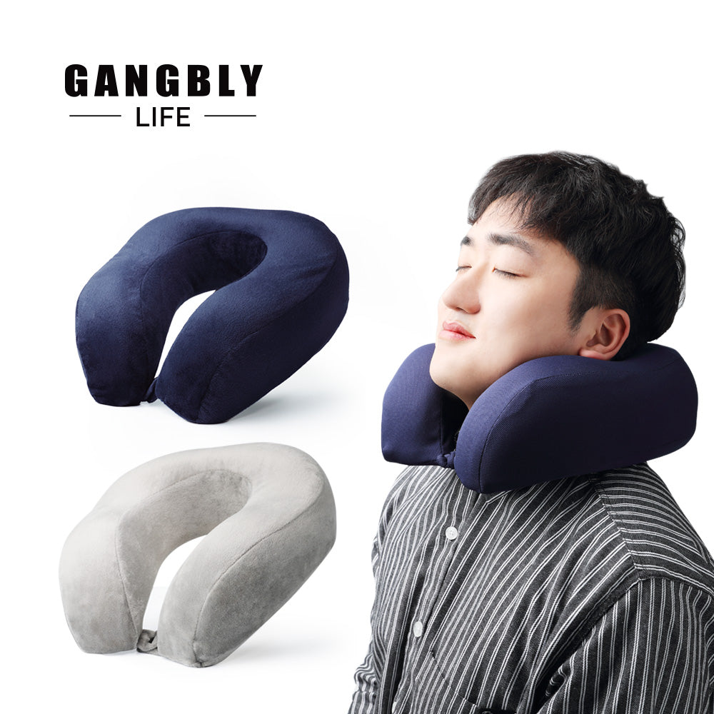 강블리라이프 메모리폼 버튼 목베개