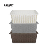 강블리라이프 수납바구니(덮개형)