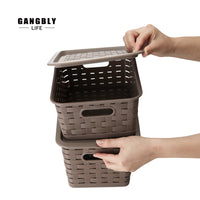 강블리라이프 수납바구니(덮개형)