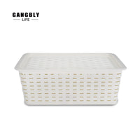 강블리라이프 수납바구니(덮개형)